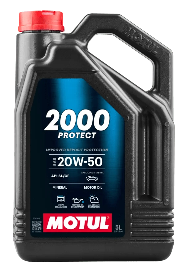 Motul 2000 Protect 20W50 5L Engine 113167 for Enhanced Fuel