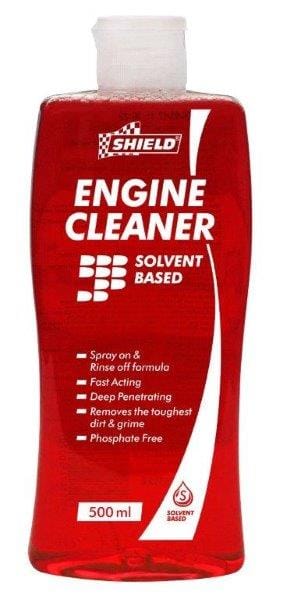 Shield Engine Cleaner Solvent Based Liquid 500ml Fast Acting Non Corrosive Spray On Hose Off SH610