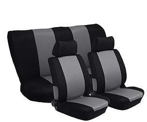 Sprinter 6-piece car seat cover set black/grey – universal fit SA162