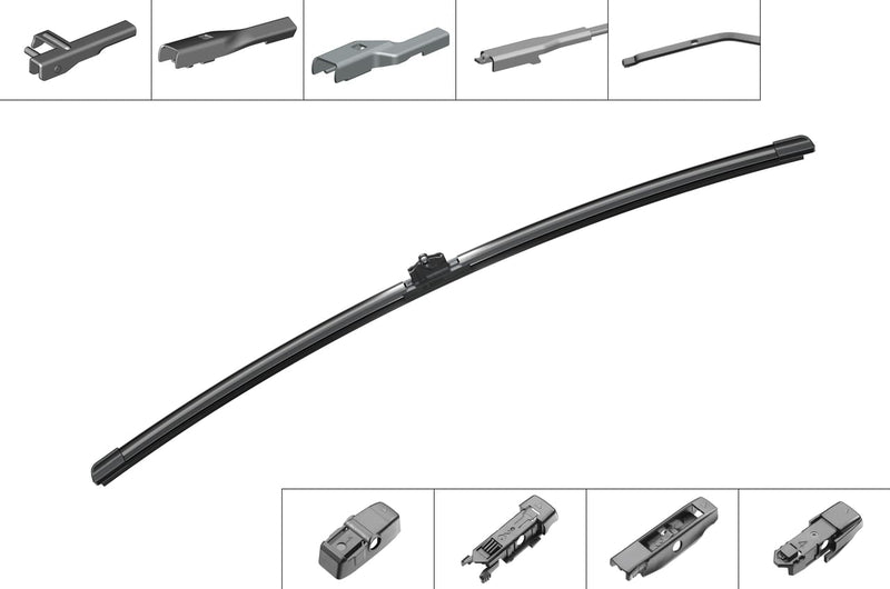 Bosch Aerotwin Plus Flat Wiper Blade AP 24 U for ALFA ROMEO GIULIA - 3397006837
Angled view of Bosch Aerotwin Plus Flat Wiper Blade AP 24 U for compatibility checking
Close-up view of Bosch Aerotwin Plus Flat Wiper Blade AP 24 U reference details