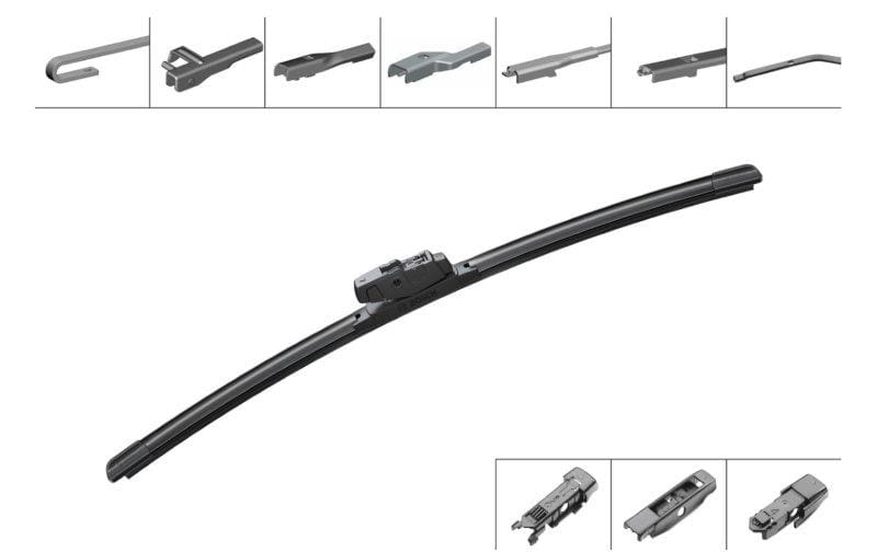Bosch AeroEco Wiper Blade for Audi - 3397015560
Angled view of Bosch AeroEco Wiper Blade for compatibility checking
Close-up view of Bosch AeroEco Wiper Blade reference details