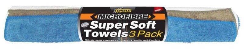 Shield Microfibre Super Soft Towels 3 Pack No Streaks South Africa SH293