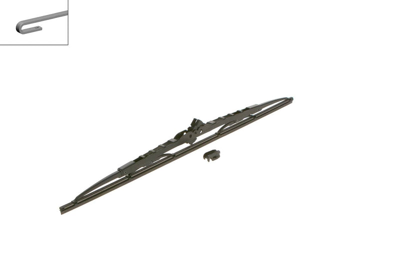 Bosch Wiper Blade for Daewoo - 3397004915
Angled view of Bosch Wiper Blade for compatibility checking
Close-up view of Bosch Wiper Blade reference details