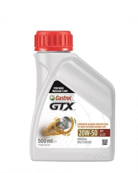 Castrol GTX 25W 50 Engine Oil 500ml API SG CF 3395249