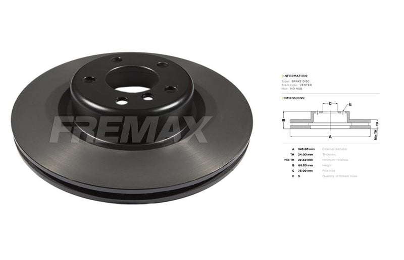 Remskyf Agter 324mm BMW F20 M135i N55 (BD3571)