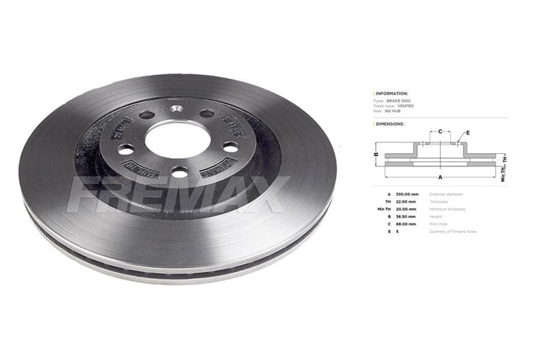 I-Brake Disc Audi A4 A5 A6 A7 A8 Q5 Q7 (I-Rear Vented)