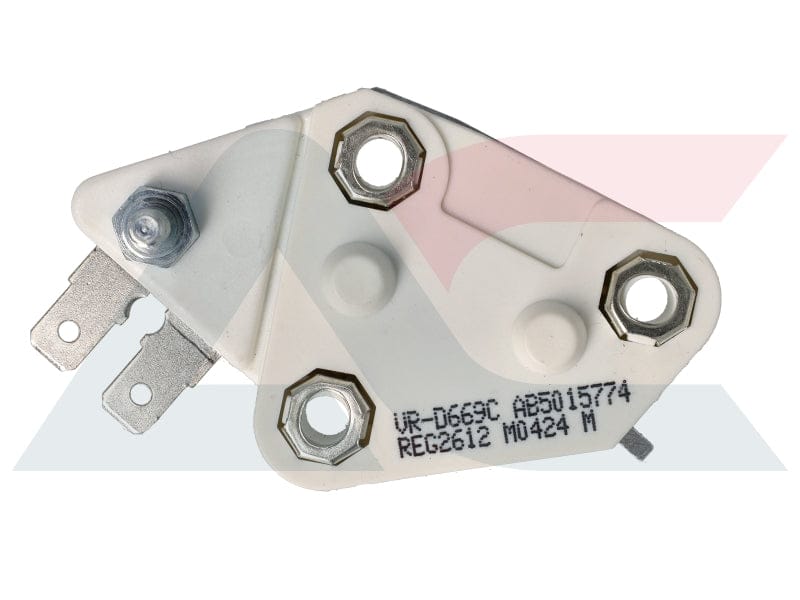 Alternator Voltage Regulator 12V Delco 10SI 27SI 30SI 40SI 1P B+ (Bolt) 2 Pin Inactive Lamp 14.2V REG2612