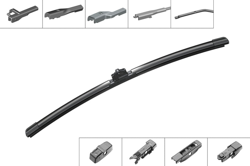 Bosch Aerotwin Plus Flat Wiper Blade AP 17 U for BMW 2 - 3397006830
Angled view of Bosch Aerotwin Plus Flat Wiper Blade AP 17 U for compatibility checking
Close-up view of Bosch Aerotwin Plus Flat Wiper Blade AP 17 U reference details