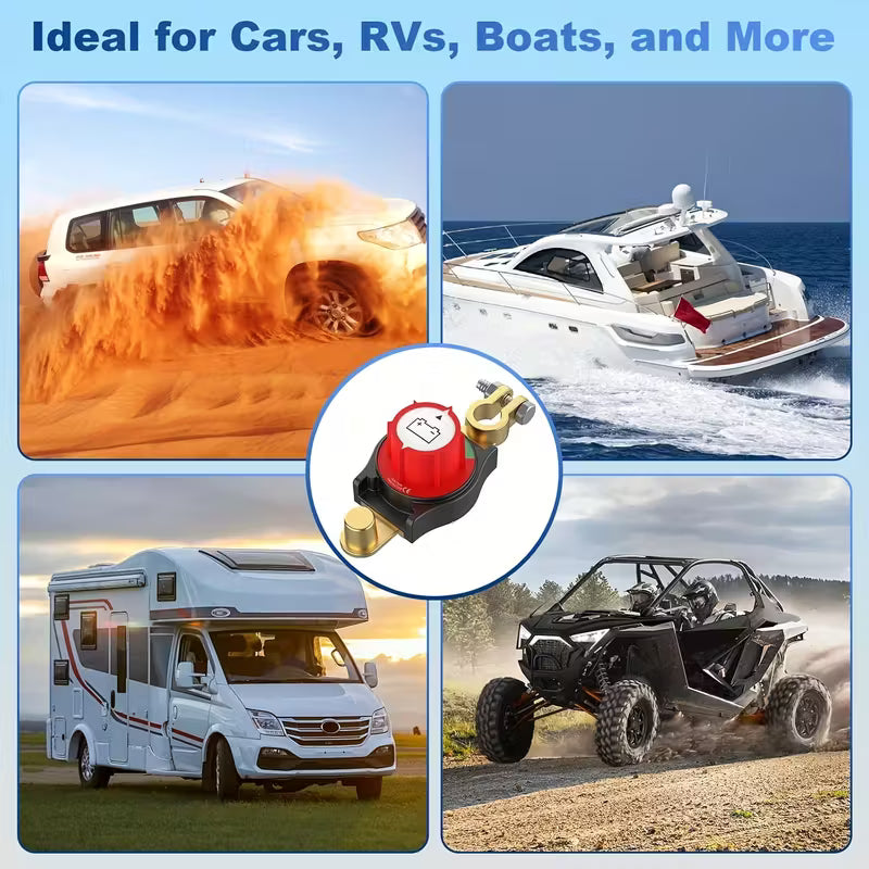 Top Battery Disconnect Switch Negative Terminal On/Off 1000A BDC1000