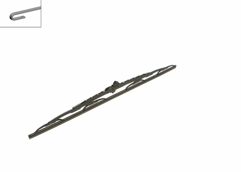 Bosch Wiper Blade for BMW 5 - 3397004910
Angled view of Bosch Wiper Blade for compatibility checking
Close-up view of Bosch Wiper Blade reference details