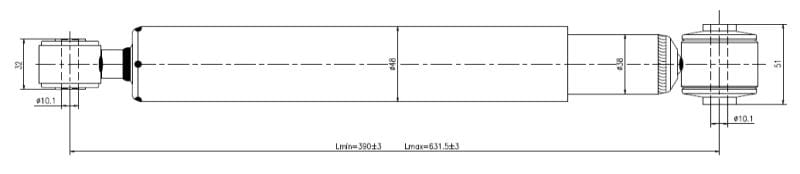 Agterste Skokbreker Ford Sierra Sapphire 1983-1993 (9130736)