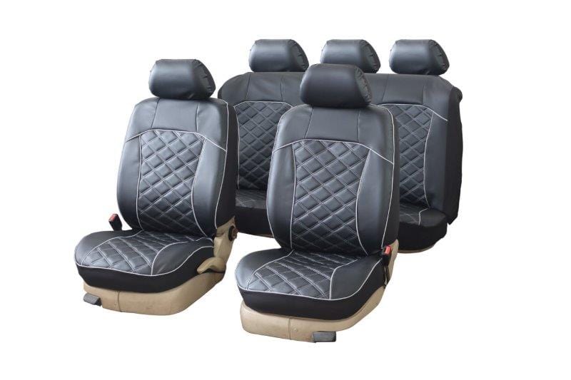 PU 9-piece car seat cover set with 10mm foam – universal fit SA496