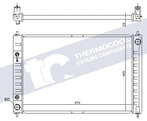 I-Radiator Nissan Murano VQ35 2009-2014 N68743