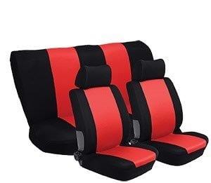 Sprinter 6-piece car seat cover set black/red – universal fit SA163