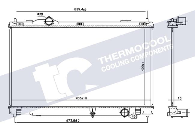 Radiator Cooling Aluminium Lexus GS300 3GR-FSE 2006-2007