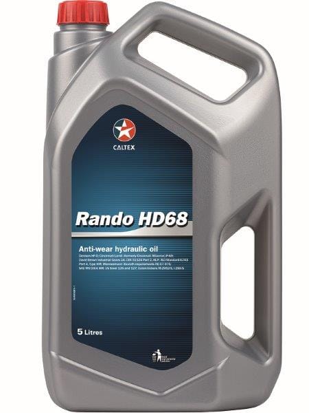 Caltex Rando HD 68 Hydraulic Oil ISO VG 68 5L South Africa 520212396