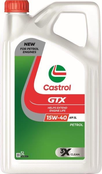Castrol GTX 15W-40 API SL Mineral Oil 5L 3X Clean South Africa 3422032
