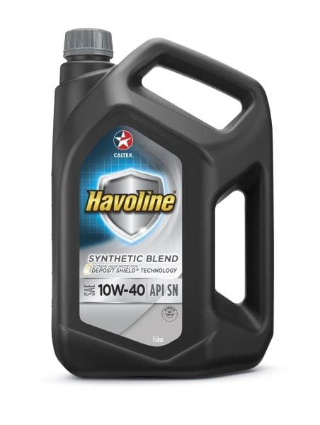 Caltex Havoline Synblend 10W-40 API SN ACEA A3/B3 A3/B4 5L South Africa 500005396