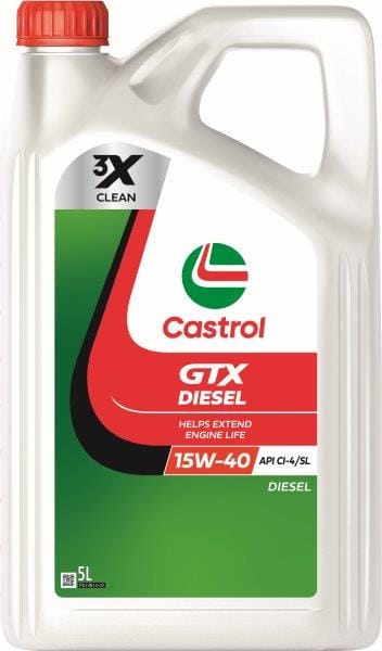 Castrol GTX Diesel Engine Oil 15W-40 API SL CF-4 5L South Africa 3359202