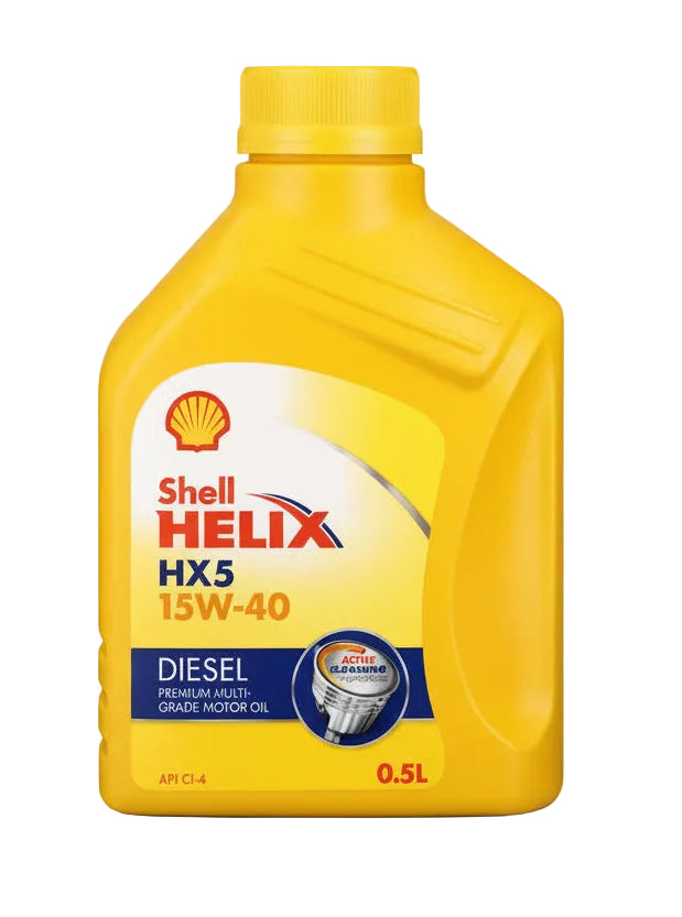 Shell Helix HX5 15W-40 API CI-4 500ml Diesel Engine Oil South Africa 550040219