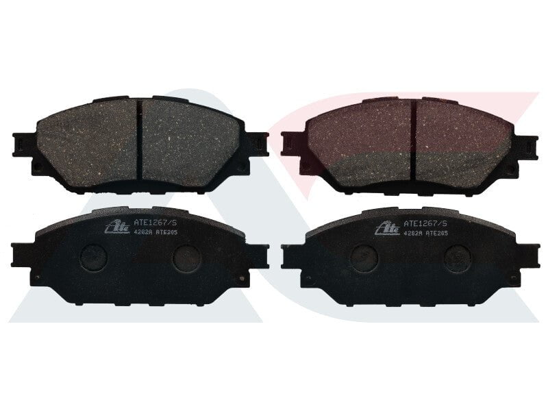 ATE1267 front brake pads for Toyota Hilux 2.0, 2.4, 2.8, 4.0 (2015–2025)