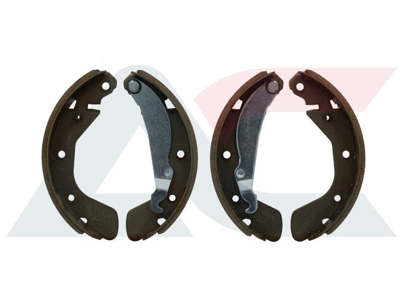 ATE557BS rear brake shoes for Opel Kadett, Corsa, Astra, and Daewoo models – includes lever, SABS approved