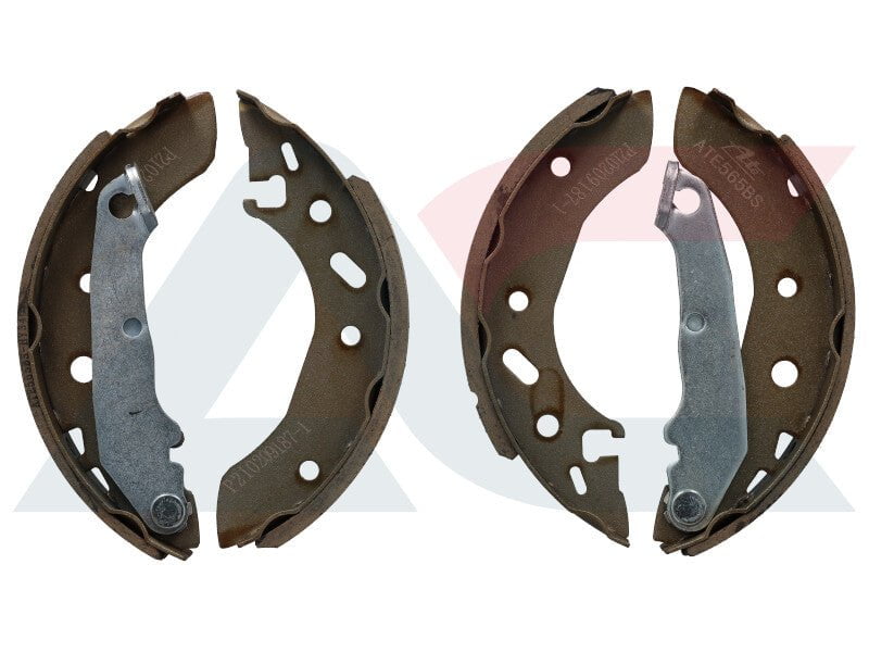 ATE565BS rear brake shoes for Ford Escort, Fiesta, and Mazda 121