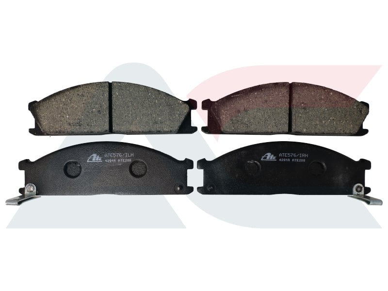 ATE576 front brake pads for Nissan NP300, Toyota Corolla, Urvan, and Isuzu N-Series trucks
