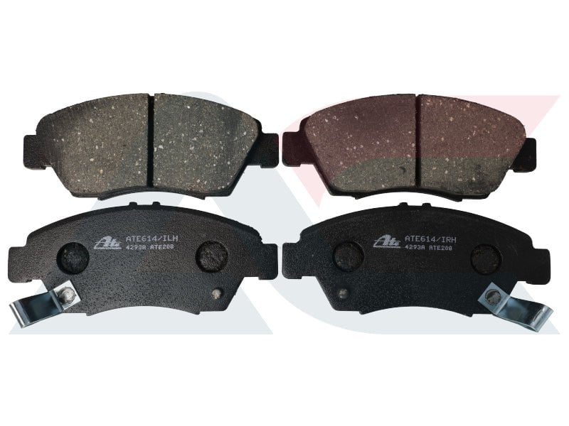 ATE614 front brake pads for Honda Civic, Ballade, Jazz, CR-Z, and Insight models