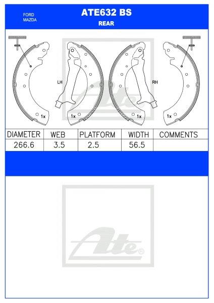 Ford Ranger II, Mazda BT-50 – Agterste Remskoene (ATE632BS)