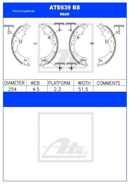 Toyota Quantum, Hiace, Innova Agterremskoen – ATE639BS
