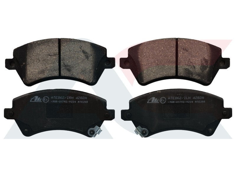 ATE862 front brake pads for Toyota Corolla and RunX E12 – with wear indicator