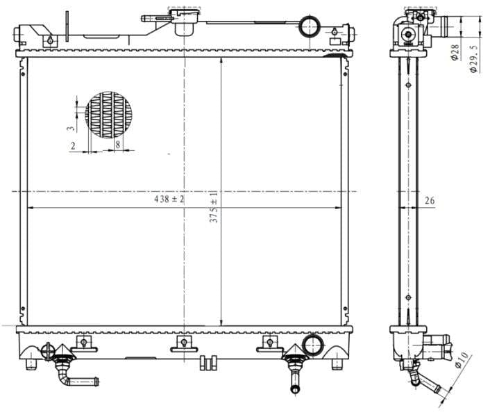 I-Radiator ye-Suzuki Jimny 1.3 VVT – M13AA – Automatic – 2008–Present