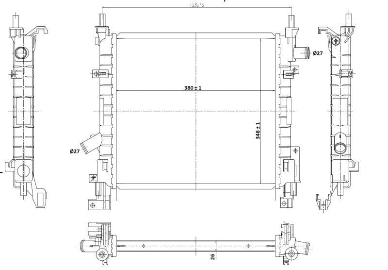 Radiator vir Ford KA 1.3 / StreetKA 1.6 – ROCAM KA – Handleiding – 2005–2009