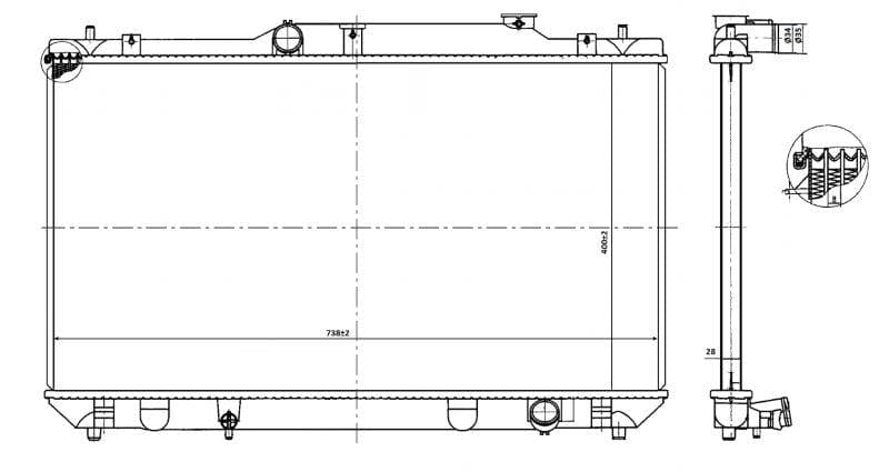 Irediyotha yeToyota Camry 2.4 GLi / XLi – 2AZ-FE – Manual – A/C Ihlonyisiwe – 2003–2006
