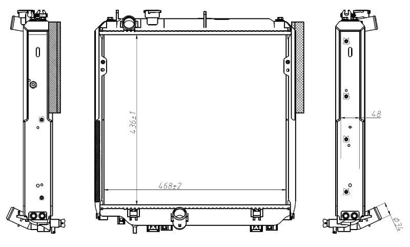 I-Radiator Toyota Dyna 5L 3.0L (NEPTUNE B4368002)