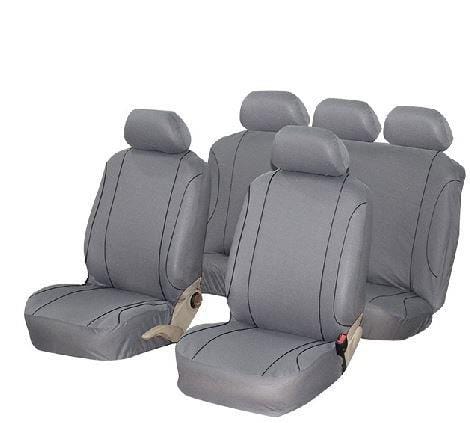 Jazz 9-piece car seat cover set grey/black – universal fit SA143