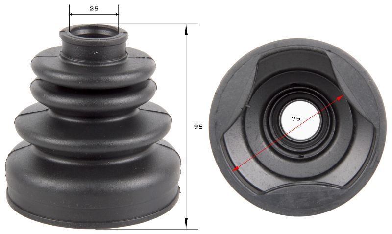 I-Cv Joint Boot Kit X-Trail 4x2 2.0 SUV 01-08 2.0 XE, 2.0 dCi XE SUV, 2.5 CVT LE (CV381K)