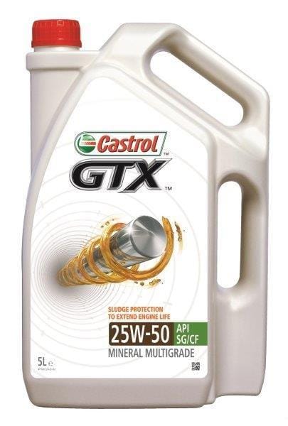 Castrol GTX Engine Oil 25W-50 API SG CF 5L South Africa 3395250