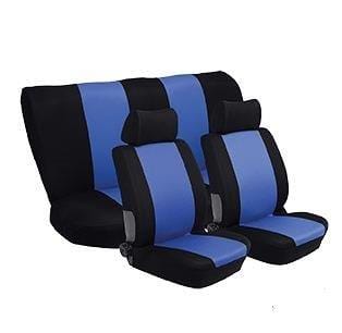 Sprinter 6-piece car seat cover set black/blue – universal fit SA160