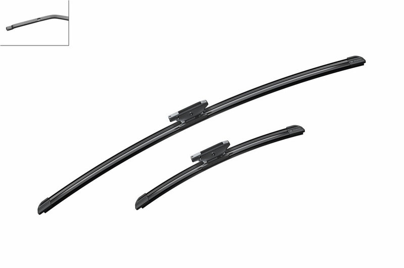 Bosch Flat Wiper Blade Kit for Renault - 3397007869
Angled view of Bosch Flat Wiper Blade Kit for compatibility checking
Close-up view of Bosch Flat Wiper Blade Kit reference details