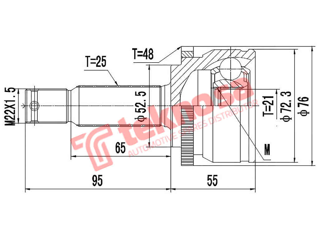 Outer Cv Joint Hyundai i20 2008-2014 1.2 CVVT MK I (HY3009A)