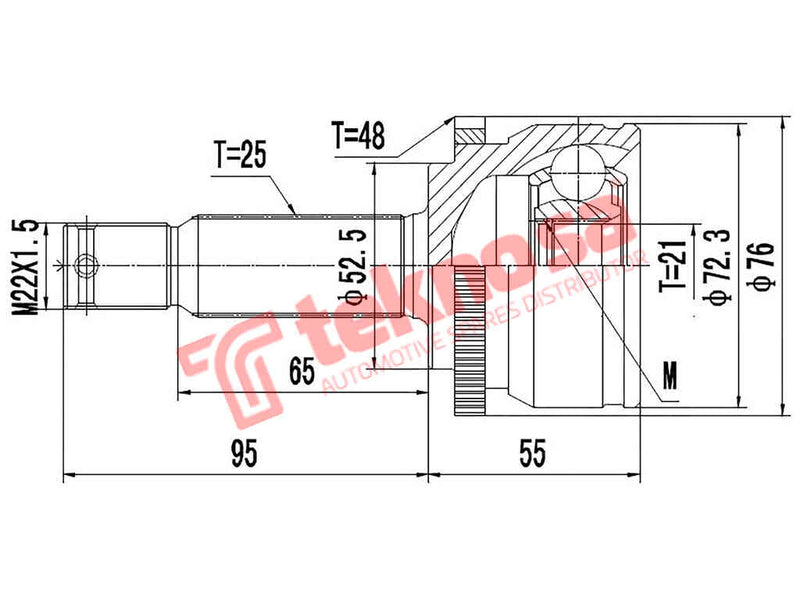 Outer Cv Joint Hyundai i20 2008-2014 1.2 CVVT MK I (HY3009A)