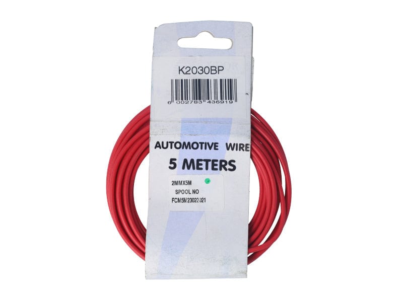 Electric Cable 2.00mm Red (5M) FLEXICOR