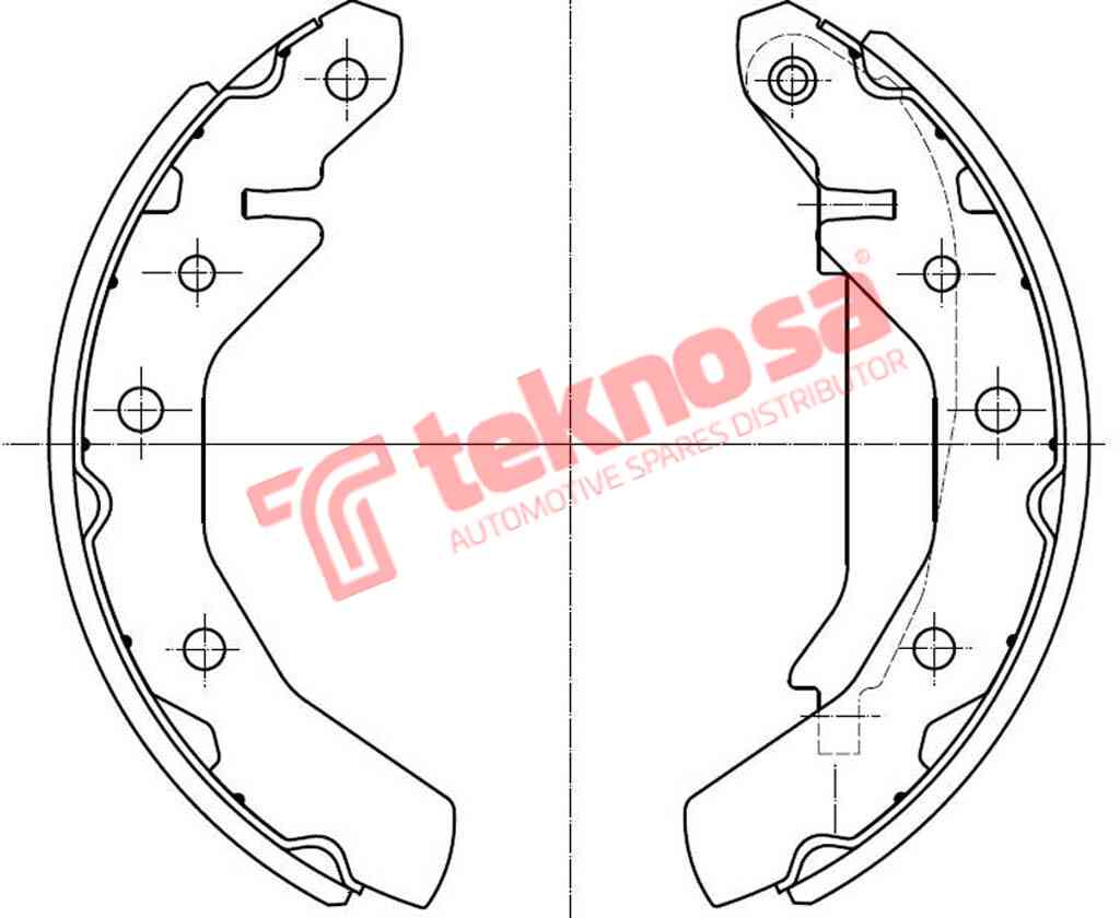 I-Brake Shoe 613 Cheryy Qq3 (2008 ) Chev Spark,Spark Lite (2003 2010) Daewoo Matiz (99 04) (OPT613PB)