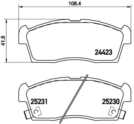 Front Brake Pads Suzuki Celerio 1.0 K10C (2022+) P61108