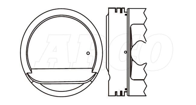 I-Piston Set Hyundai Elantra J2 1.6 16v G4GR (Ngaphandle kwamandandatho / STD/000)