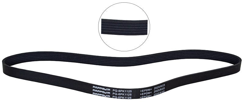 Micro V-Belt Audi A4 (8E2) 1.9 (01-05), A4 (8E5) 1.9(02-05), Citroën C2 (04-10), C3 (02-10), VW Caddy 1.6(04-16) (PQ-6PK1125)