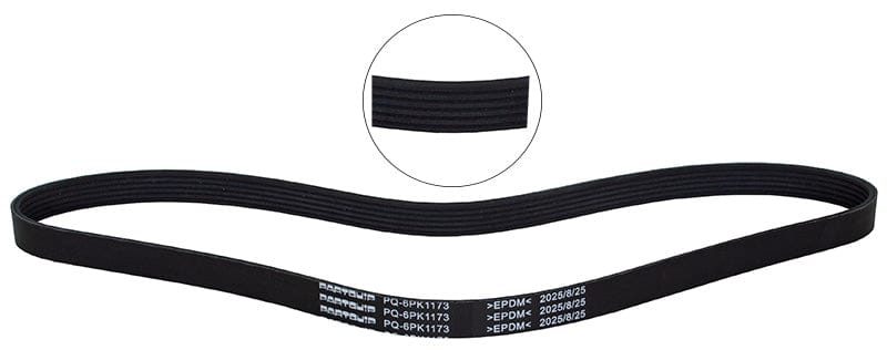 Micro V-Belt BMW 1-Series(F40),Honda Accord,Mini Clubman,Cooper,Nissan 350Z,Sani, Toyota Corolla (E21, EA1, EH1) (PQ-6PK1173)