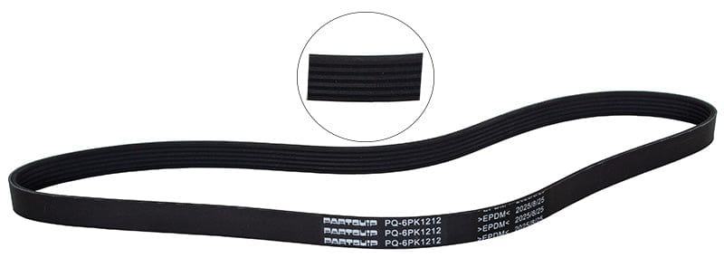 Micro V-Belt Chevrolet Sonic,Hyundai Kona,Nissan Qashqai,X-Trail,Opel Adam,Astra H,Astra J,Toyota Aygo,Yaris(P9) (PQ-6PK1212)